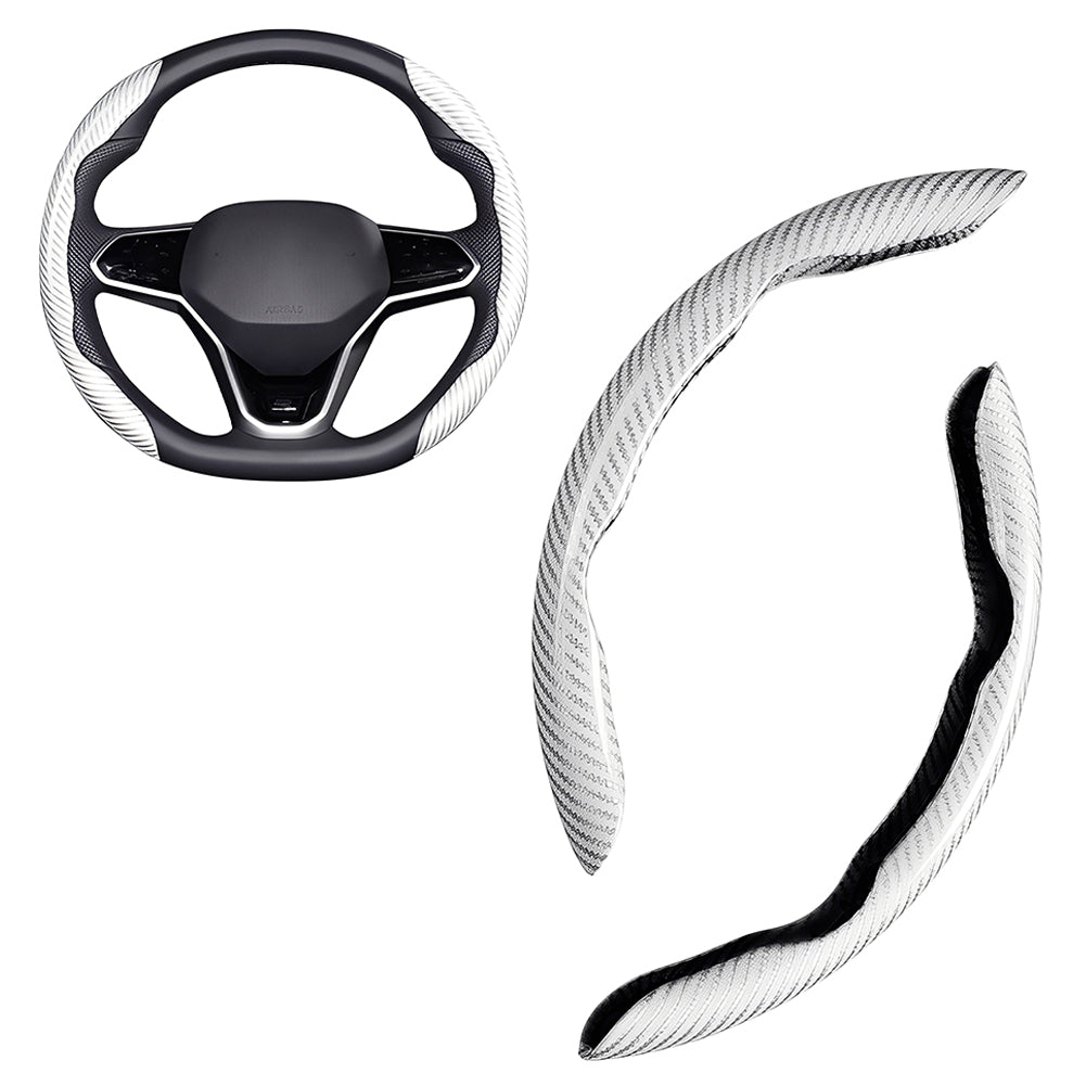 CarpartsX Universal Leather Steering Wheel Cover for Fall Gift, 1 Set Durable Non-slip Steering Wheel Protector, Car Interior Accessories, Fits 99% of Cars, Car Accessories, Gift for Girlfriend - CarpartsX universal automotive interior accessory