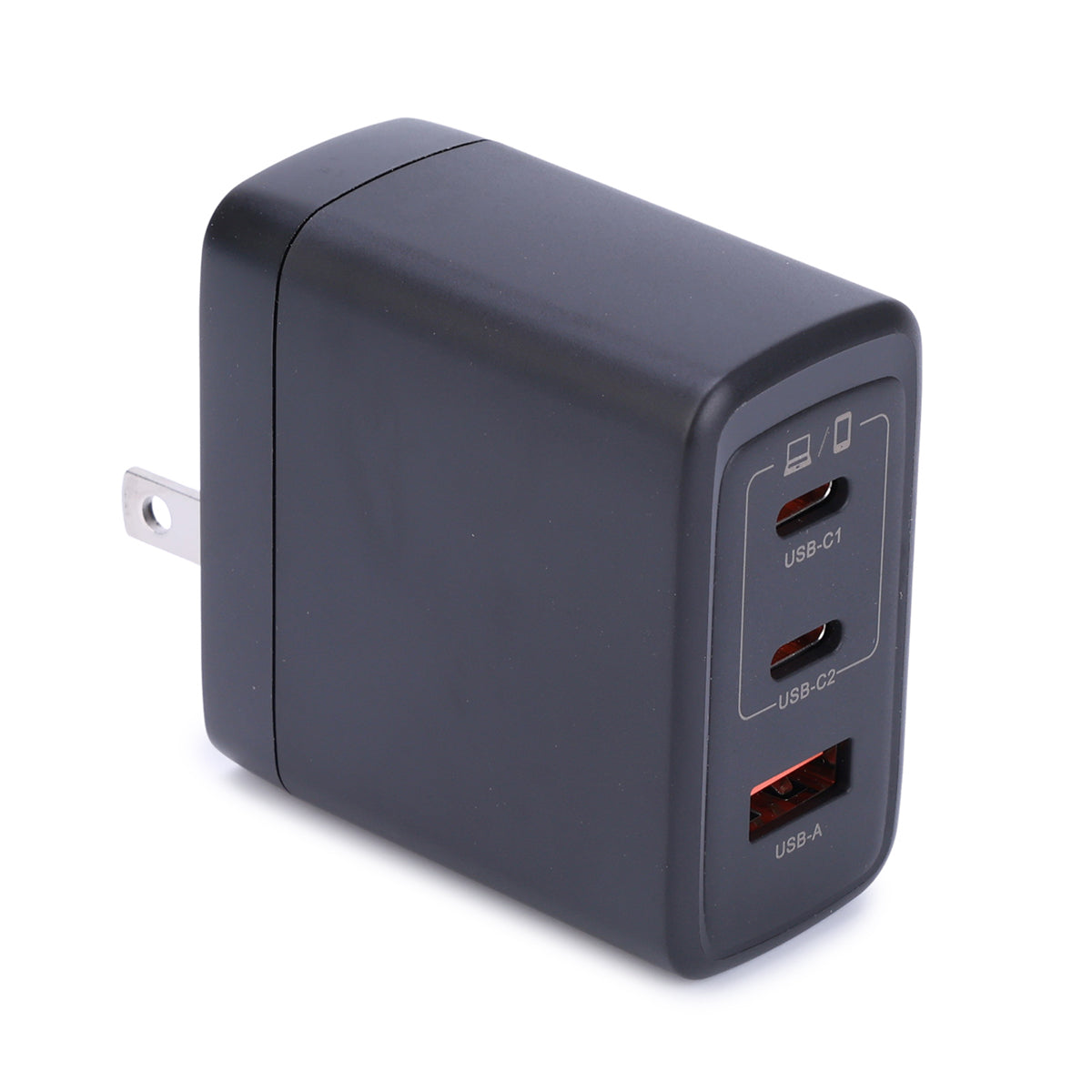 CarpartsX GaN Technology 100W 3-Port Fast Charger Ultra-Compact PD Compatible for MacBook iPhone Samsung Travel Charger with Cable Motion Detection Nanny Cam Charger