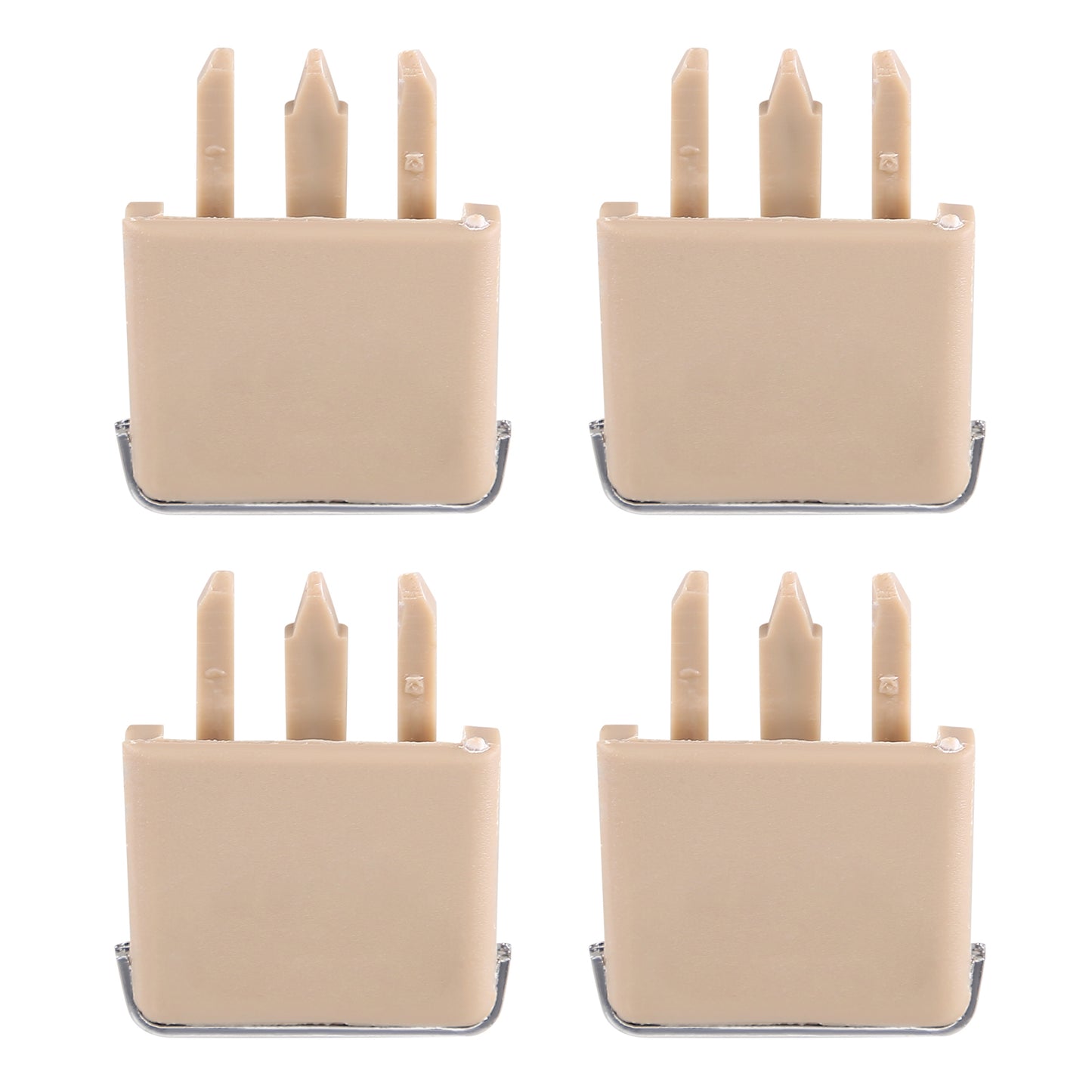 CarpartsX 4Pcs/Set Beige Auto Air Conditioning A/C Vent Blade Slice Clip Kit Compatible for Toyota Corolla