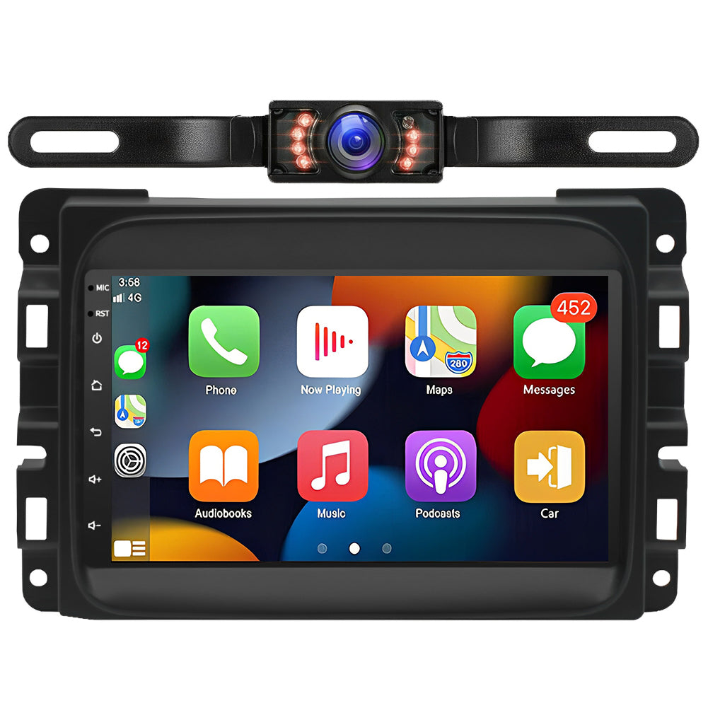 CarpartsX 13-18 Dodge Ram Android 13 car navigation 7 inches built-in Carplay + Android auto / 2 + 32G + short license plate camera