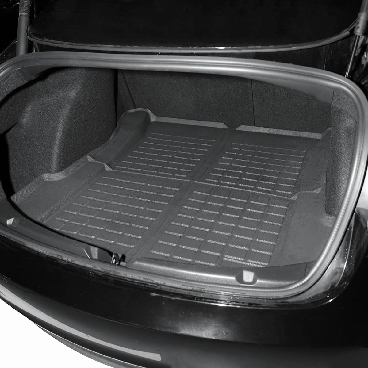 CarpartsX Premium 2021-2023 Tesla Model 3 Floor Mats 6-Piece Set | Extra-Thick TPE All-Weather Liners | Custom Fit, Pet & Child-Friendly Protection
