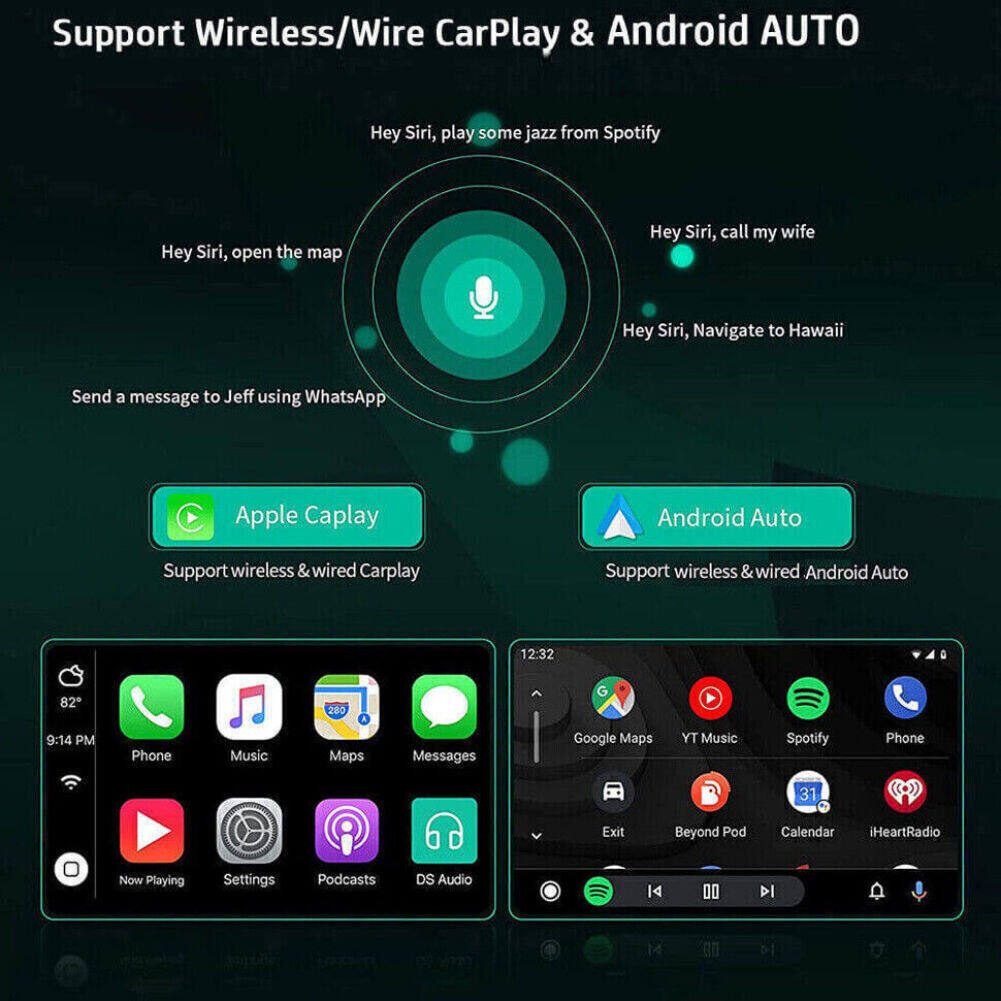 2+32G Android 13 Car Stereo for Ram 1500 2500 3500 (2013โ2019), 9 Inch Touchscreen Radio with CarPlay & Android Auto, Backup Camera, GPS, FM/RDS, DSP, SWC