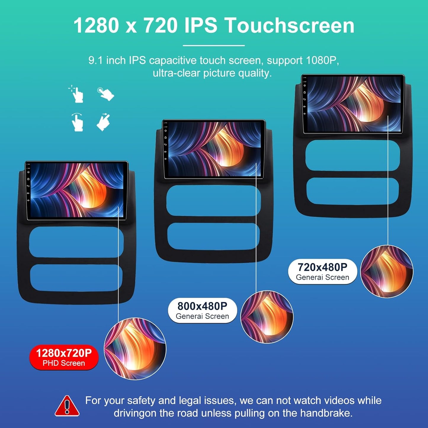 CarpartsX Android 13 カーステレオラジオ、2003-2005 RAM 1500/2500/3500 トラック用、9 インチ タッチスクリーン、ワイヤレス CarPlay & Android Auto、GPS、Bluetooth、Wi-Fi、AHD リアビュー カメラ & マイク (米国倉庫)