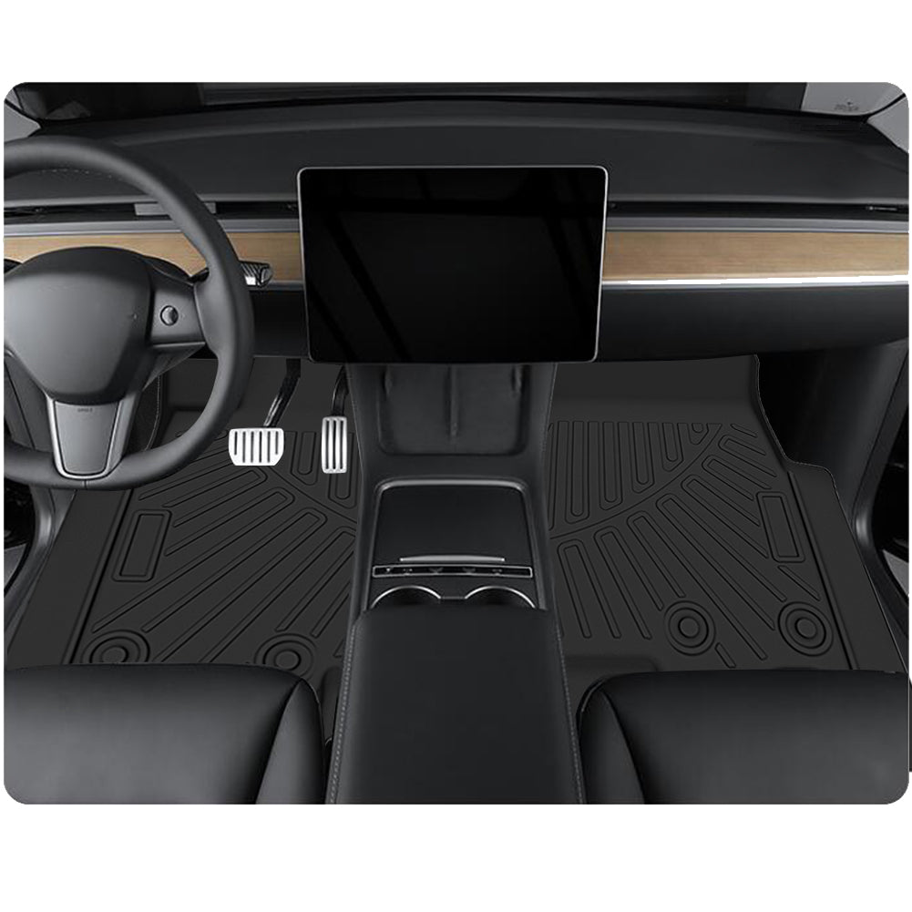 CarpartsX 3pcs Pickup Truck Footbed Reduction Box Heavy Duty Floor Mats Compatible for 2022-2023 Nissan Frontier
