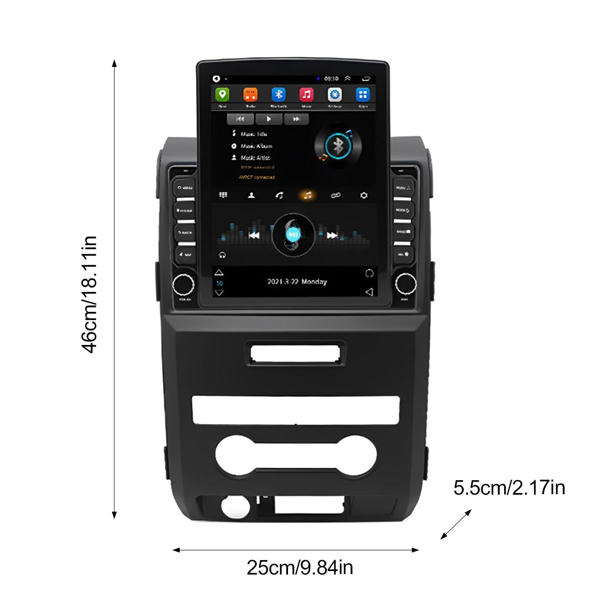 CarpartsX Ford F150 2009-2014 Android 13 Car Stereo Upgrade - 9.7" Wireless CarPlay, Android Auto, GPS Navigation, Bluetooth, SWC, Backup Camera