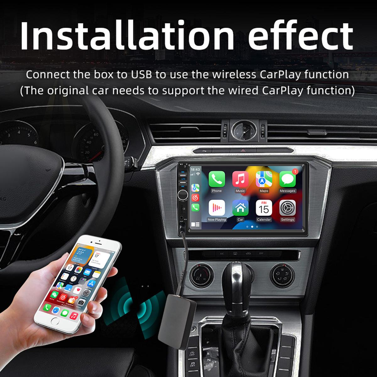 CarpartsX Wireless CarPlay & Android Auto Adapter – Bluetooth 5.0 CarPlay Box for Cars, Plug & Play Car Multimedia Converter