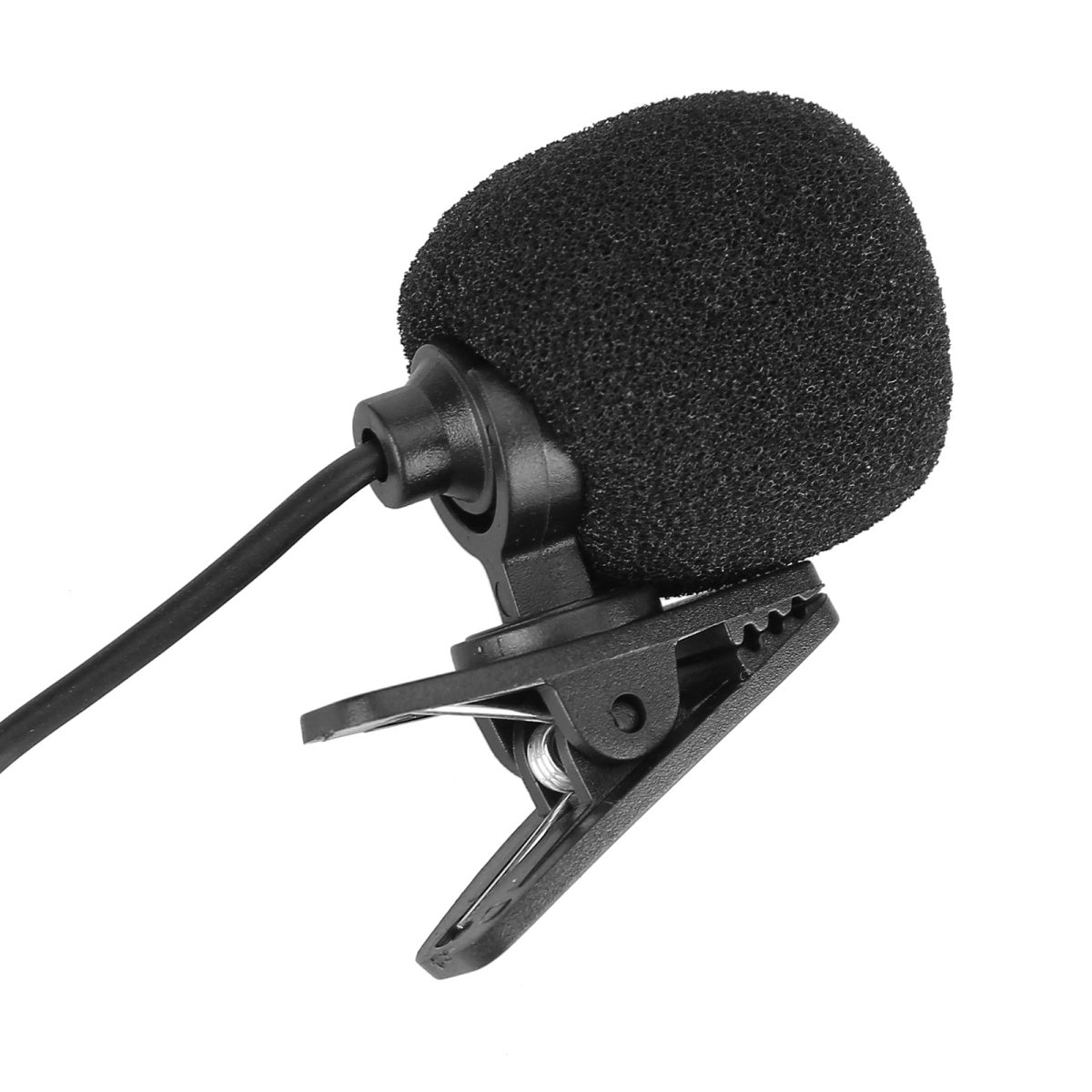 CarpartsX EKAT 3.5mm Car Microphone – Plug & Play Wired Mic with Lavalier Clip, Noise Reduction for Vehicle Head Unit, Stereo, and Radio Systems.