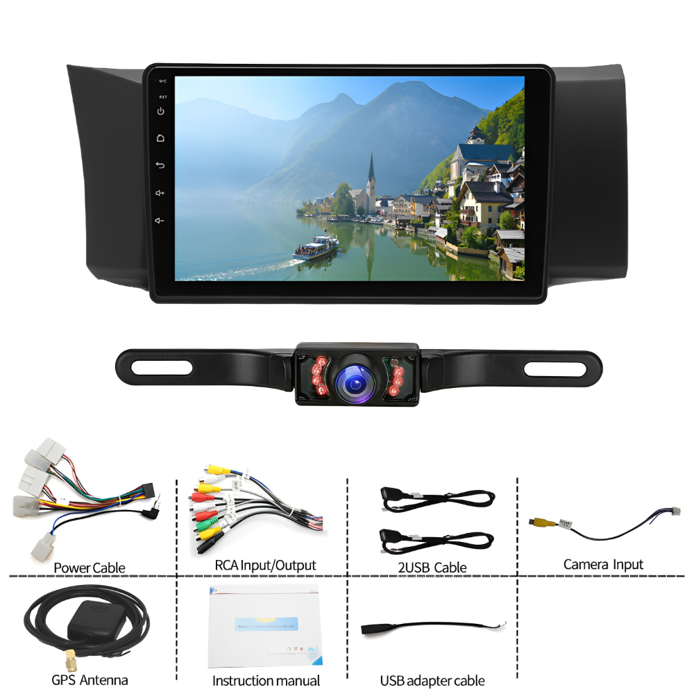 CarpartsX Applicable to 12-16 Subaru BRZ (left peptide) Android 13 car navigation 9 inches built-in Carplay + Android auto / 2 + 32G + short license plate