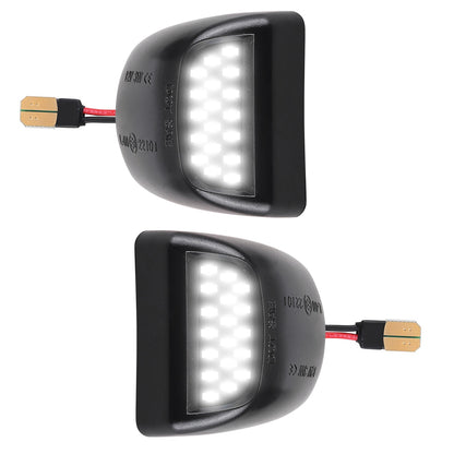 CarpartsX 2PCS LED License Plate Light 12V, Rear View Lamp Replacement 22794700, Compatible with Chevrolet Silverado GMC Sierra Pickup Trucks