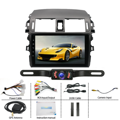 Upgrade your Corolla with a 9" Android 13 stereo featuring wireless CarPlay, Android Auto, GPS, Bluetooth & WiFi for a smarter drive.