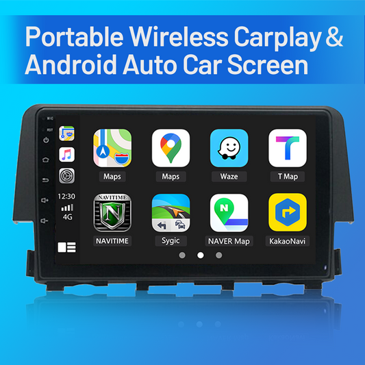 CarpartsX Android 13 Car Stereo for Honda Civic 2016-2020, 9 Inch Octa Core 3D Real-Time Dynamics Radio Wireless Wired Car-Play Android Auto GPS Navi IPS FM AM RDS DSP Head Unit 2G RAM 32G ROM