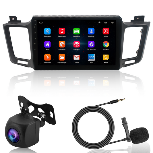 CarpartsX 13-18 Toyota RAV4 (high and low configuration) Android 13 car navigation 10 inches built-in Carplay + Android auto/4 + 64G + AHD camera + microphone