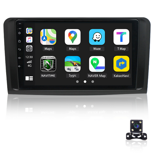 CarpartsX 05-11 Mercedes-Benz ML GL Android 13 Car Navigation 9 inches - with carplay and Android auto function 2+32G+four-light camera