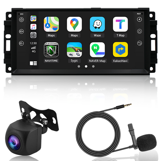 CarpartsX 4+64G Android 13 Car Stereo Radio GPS AHD Camera Microphone Compatible for CHRYSLER Chrysler 2007-2017