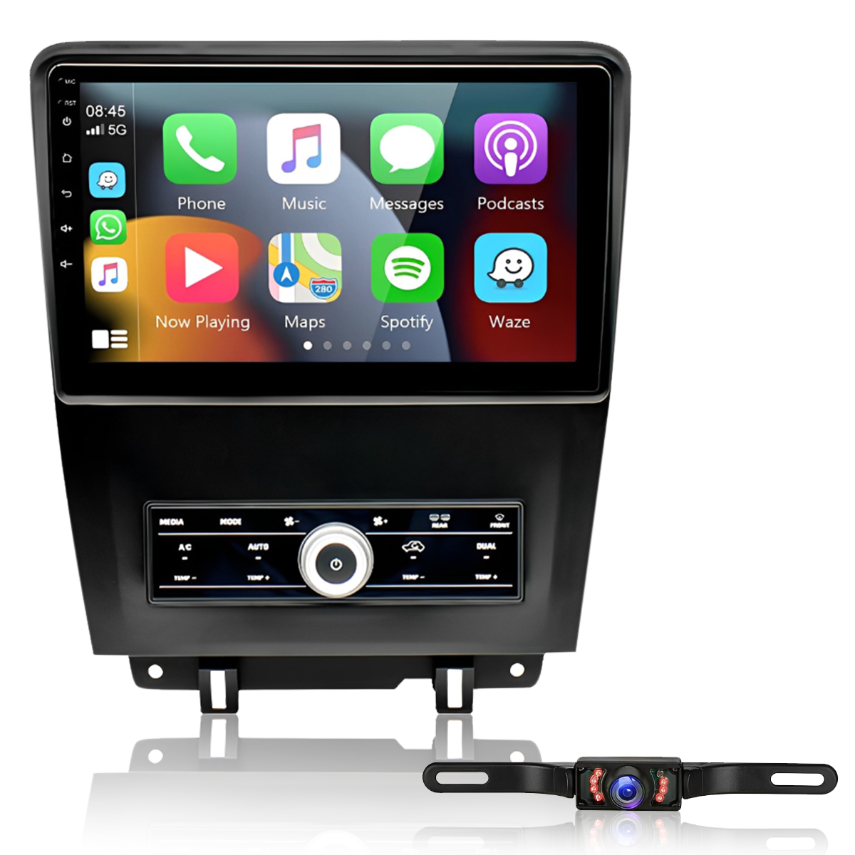 CarpartsX 10Inch Car Stereo Radio GPS Navigation 2+32G Compatible for Mustang 2010-2014 Android 13
