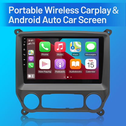 CarpartsX Car Stereo Radio for Chevrolet Silverado & GMC Sierra 2014 2015 2016 2017 2018, Android 13 2G +64G Wireless CarPlay Android Auto, 10 inch Silverado Radio Voice Control/GPS Navigation/FM Radio/SWC