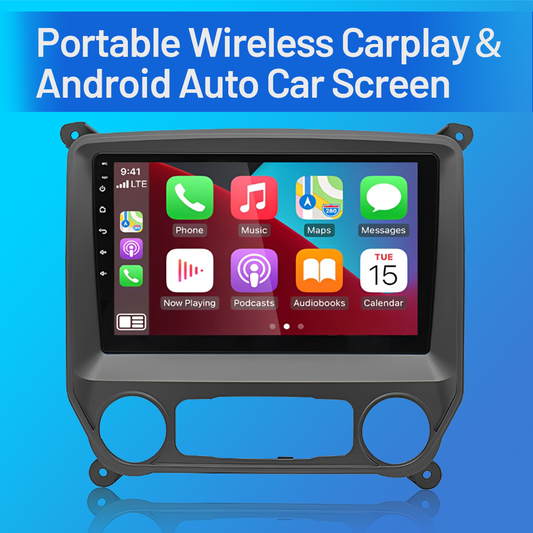 CarpartsX Car Stereo Radio for Chevrolet Silverado & GMC Sierra 2014 2015 2016 2017 2018, Android 13 2G +64G Wireless CarPlay Android Auto, 10 inch Silverado Radio Voice Control/GPS Navigation/FM Radio/SWC