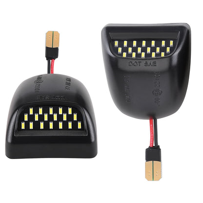 CarpartsX 2PCS LED License Plate Light 12V, Rear View Lamp Replacement 22794700, Compatible with Chevrolet Silverado GMC Sierra Pickup Trucks