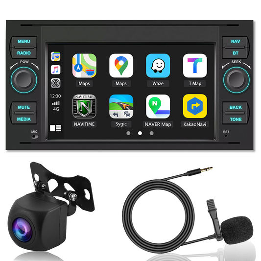 CarpartsX [4G+64G ] Android 13 Car Stereo Radio for Ford Transit MK7/Wireless CarPlay Radio & Android Auto,7inch Touch Screen Radio Support GPS Navigation WiFi HiFi Bluetooth FM + AHD Backup Camera