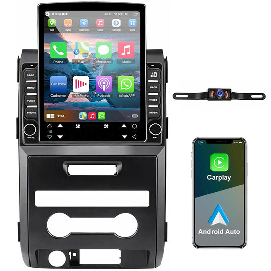 CarpartsX Ford F150 2009-2014 Android 13 Car Stereo Upgrade - 9.7" Wireless CarPlay, Android Auto, GPS Navigation, Bluetooth, SWC, Backup Camera
