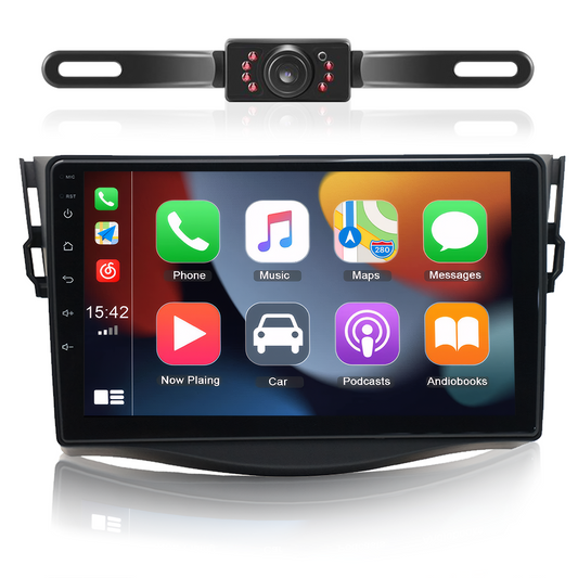 CarpartsX 07-12 Toyota RAV4 Android 13 Car Navigation 9 inches - with carplay and Android auto function 2+32G - with long license plate camera