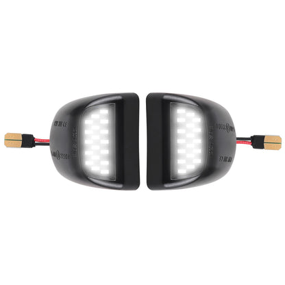 CarpartsX 2PCS LED License Plate Light 12V, Rear View Lamp Replacement 22794700, Compatible with Chevrolet Silverado GMC Sierra Pickup Trucks