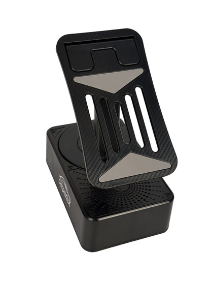 CarpartsX Cell Phone Holder 3 in 1 Bluetooth Smart Rotating Cell Phone Stand with Speaker Adjustable Phone Holder Longer Battery Life Charging Type-C Phone Stand for Women Men Gifts