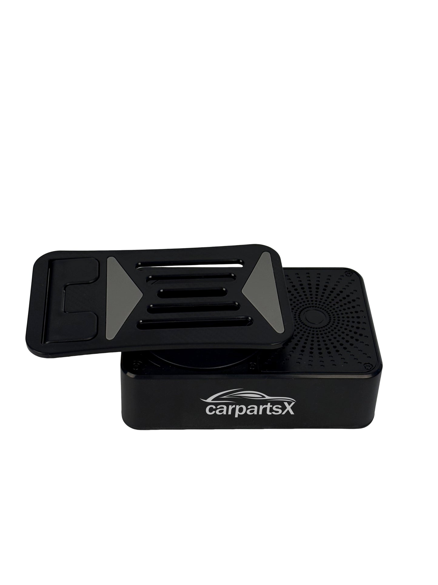 CarpartsX Cell Phone Holder 3 in 1 Bluetooth Smart Rotating Cell Phone Stand with Speaker Adjustable Phone Holder Longer Battery Life Charging Type-C Phone Stand for Women Men Gifts