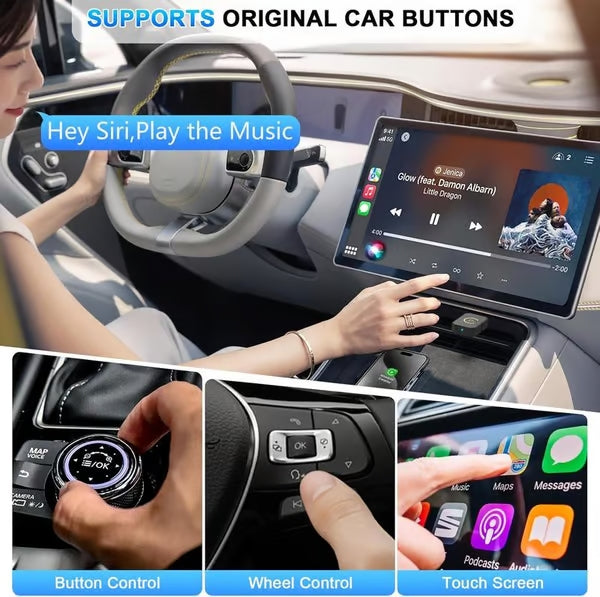CarpartsX Mini Wireless CarPlay Adapter
