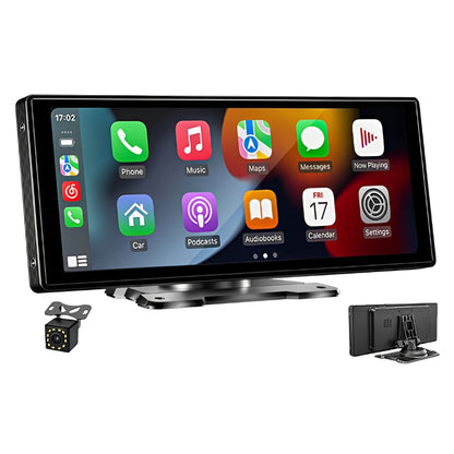 CarpartsX  Wireless Car Stereo Carplay With Dual Cameras