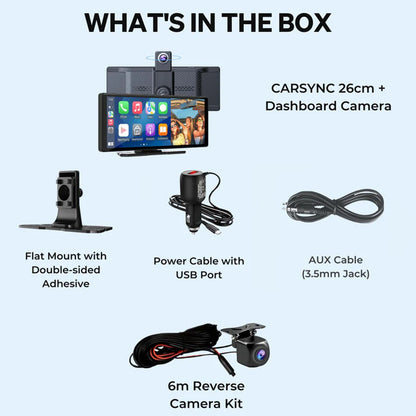 CarpartsX  Wireless Car Stereo Carplay With Dual Cameras