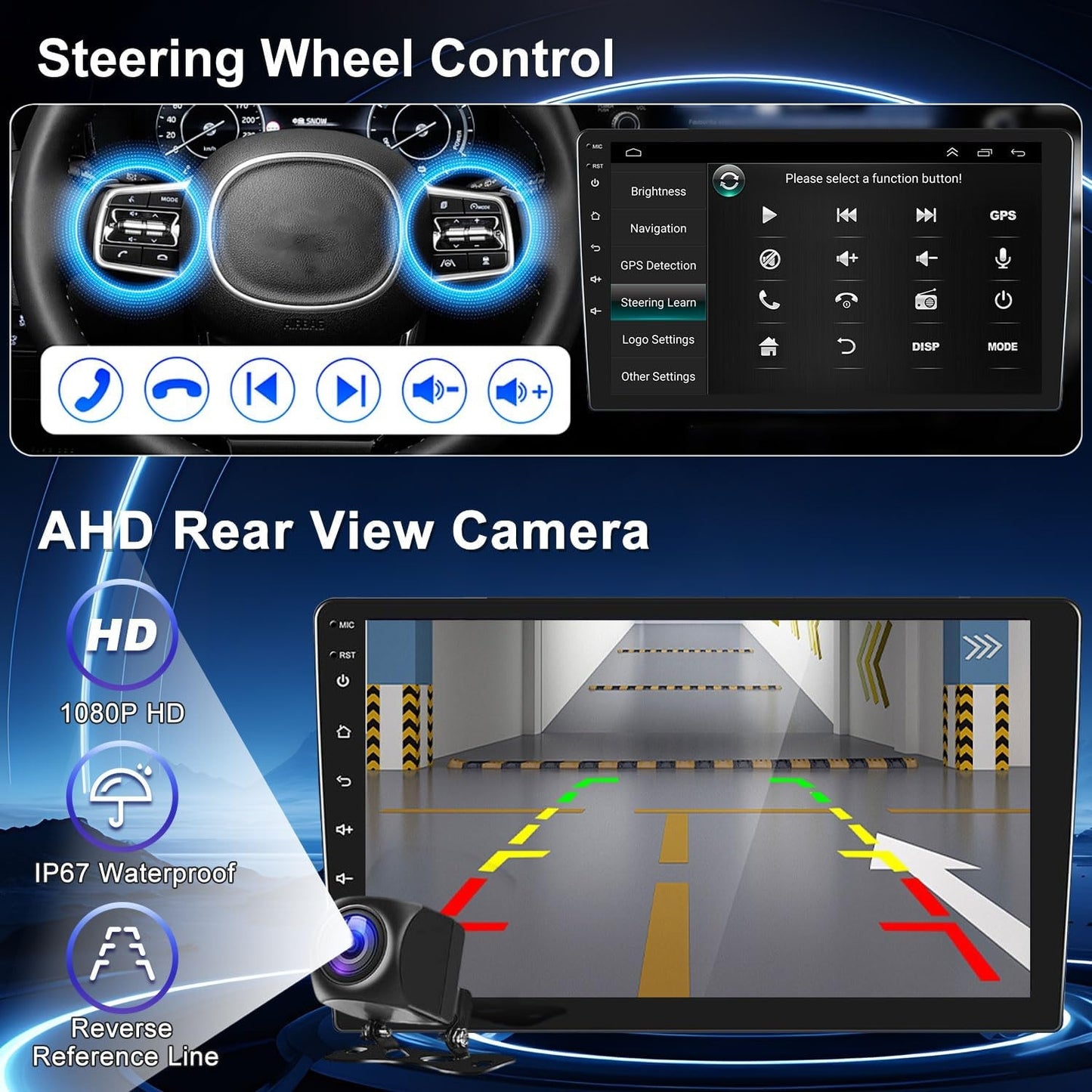 9" Android 13 Car Stereo for Toyota Sienna 2011-2014 – GPS Navigation, Apple CarPlay & Android Auto, Bluetooth, WiFi, DSP