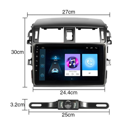 Upgrade your Corolla with a 9" Android 13 stereo featuring wireless CarPlay, Android Auto, GPS, Bluetooth & WiFi for a smarter drive.