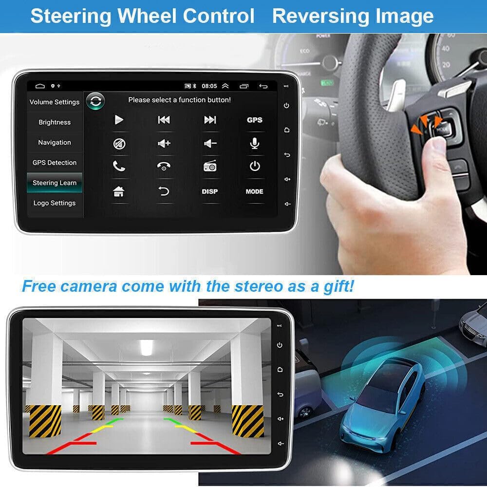 CarpartsX 10inch Car Stereo Radio GPS Navigation Compatible for GrandCherokee 2014-2022 Android 13