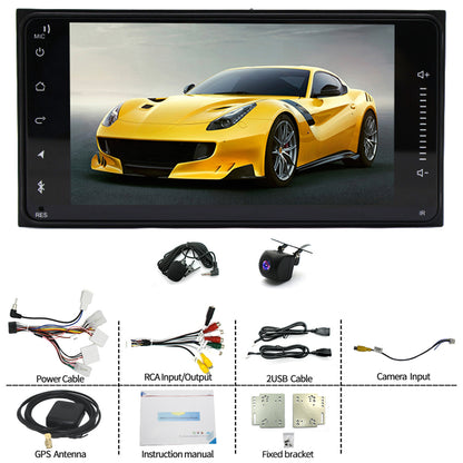 CarpartsX 7" Android 13 Car Stereo for Toyota 4Runner, Camry, RAV4, FJ Cruiser - Wireless CarPlay, GPS, BT, 2+32GB, AHD Camera&Mic CarPlay Wireless