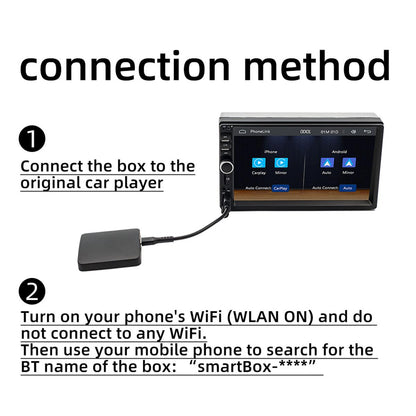 CarpartsX Wireless CarPlay & Android Auto Adapter – Bluetooth 5.0 CarPlay Box for Cars, Plug & Play Car Multimedia Converter