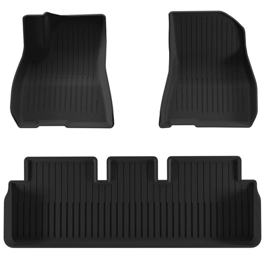 3PCS Car Floor Mats for Model 3 2021-2023 – All-Weather Waterproof Heavy-Duty Floor Liners, Durable & Easy to Clean