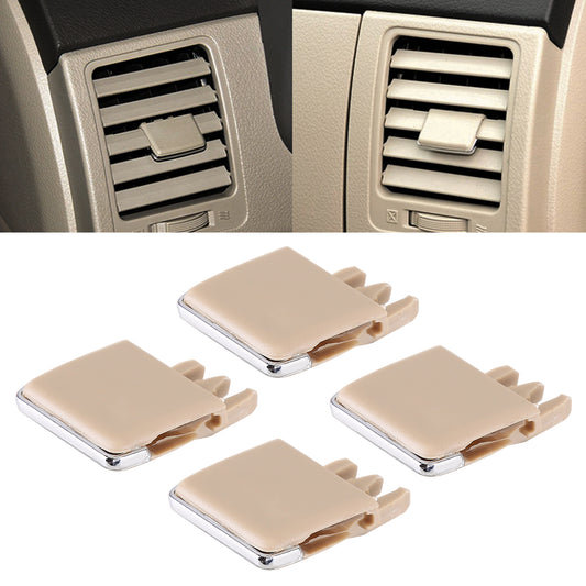 CarpartsX 4Pcs/Set Beige Auto Air Conditioning A/C Vent Blade Slice Clip Kit Compatible for Toyota Corolla
