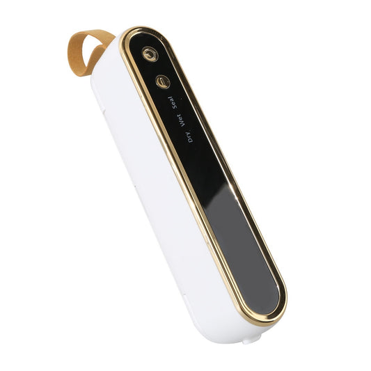 Cordless Vacuum Sealer Machine with 20 Bags, Portable 1500mAh Rechargeable Food Saver for Dry & Wet Foods, Snacks & Meal Prep – White