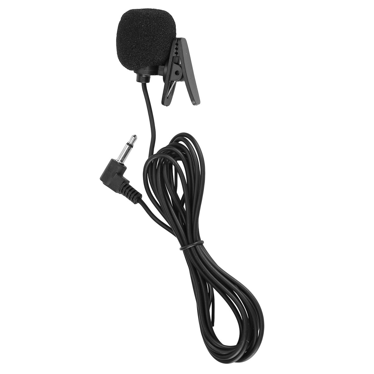 CarpartsX EKAT 3.5mm Car Microphone – Plug & Play Wired Mic with Lavalier Clip, Noise Reduction for Vehicle Head Unit, Stereo, and Radio Systems.