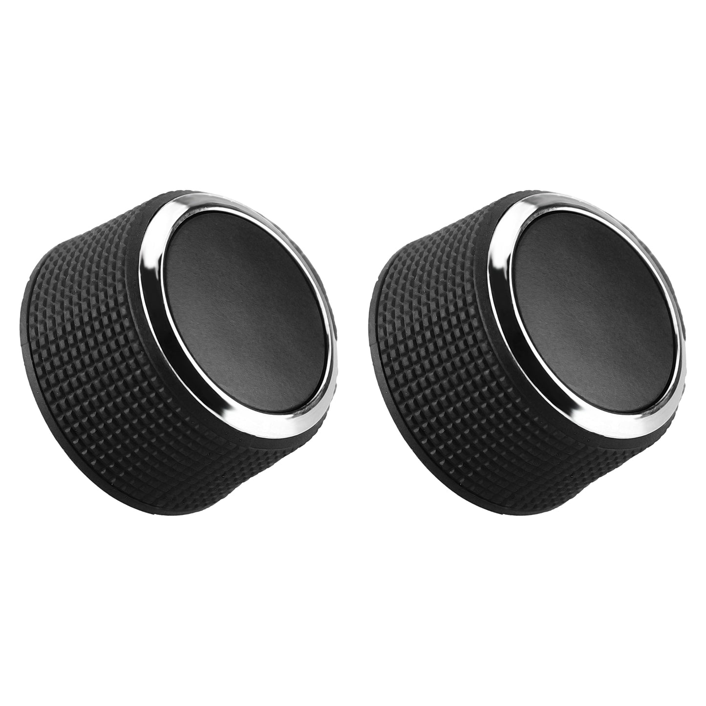 CarpartsX 2PCS Rear Audio Control Knobs Compatible with Escalade, Enclave, Tahoe, Chevrolet, GMC - Part# 22912547