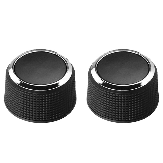 CarpartsX 2PCS Rear Audio Control Knobs Compatible with Escalade, Enclave, Tahoe, Chevrolet, GMC - Part# 22912547