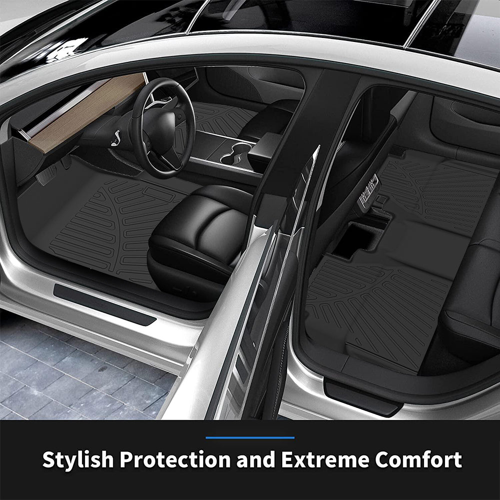 CarpartsX 3pcs Pickup Truck Footbed Reduction Box Heavy Duty Floor Mats Compatible for 2022-2023 Nissan Frontier