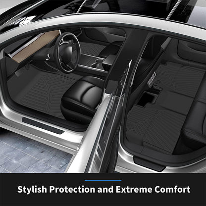 CarpartsX 3pcs Pickup Truck Footbed Reduction Box Heavy Duty Floor Mats Compatible for 2022-2023 Nissan Frontier