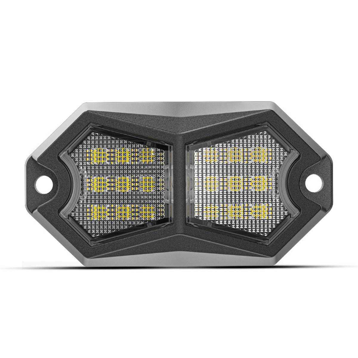 CarpartsX 210° LED Rock Light with 24 SMD Chips & 4m Cable, IP67 Waterproof Wide-Angle Marker Lamp, 6000K Flashing/Steady Mode for Trucks, Trailers, SUVs, UTVs