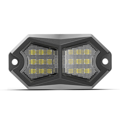 CarpartsX 210° LED Rock Light with 24 SMD Chips & 4m Cable, IP67 Waterproof Wide-Angle Marker Lamp, 6000K Flashing/Steady Mode for Trucks, Trailers, SUVs, UTVs