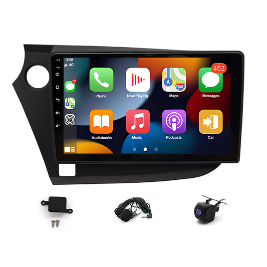 CarpartsX Applicable to 09-14 Honda Insight (left peptide) Android 13 car navigation 9 inches built-in Carplay + Android auto / 4 + 64G + AHD camera + microphone