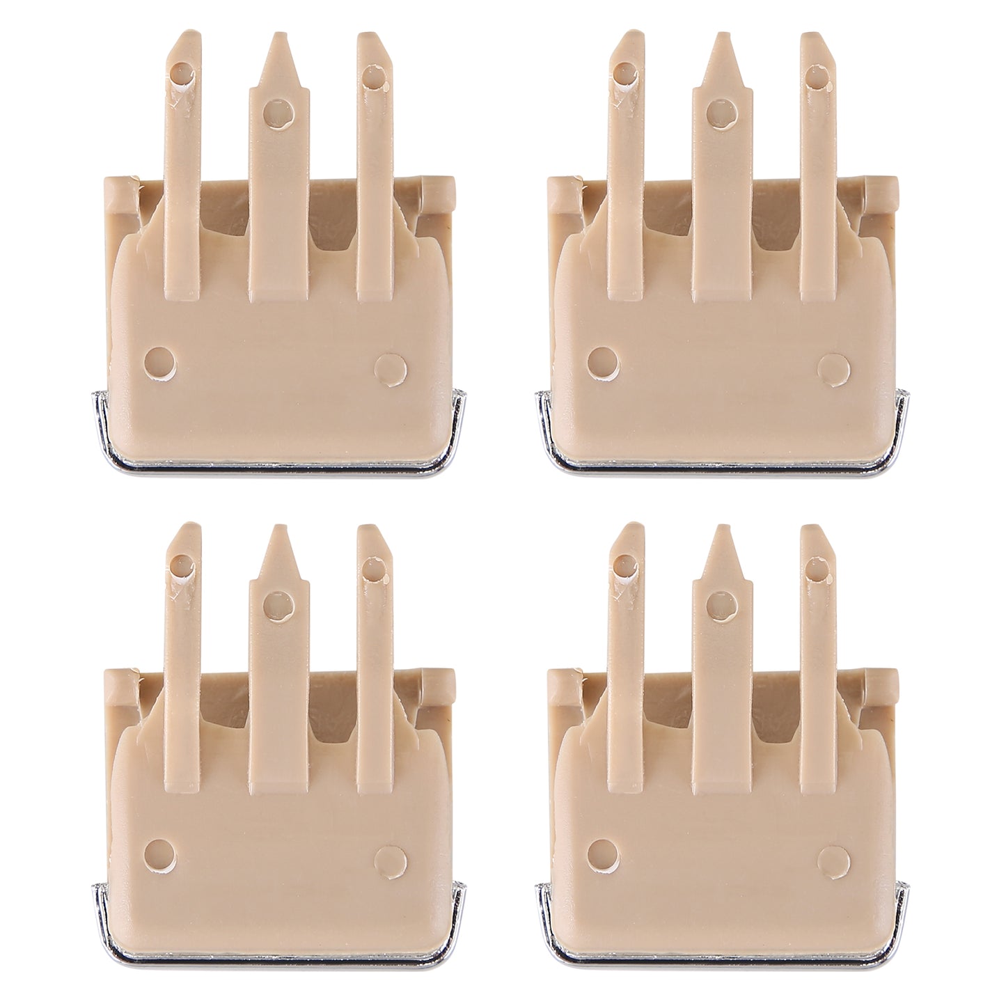 CarpartsX 4Pcs/Set Beige Auto Air Conditioning A/C Vent Blade Slice Clip Kit Compatible for Toyota Corolla