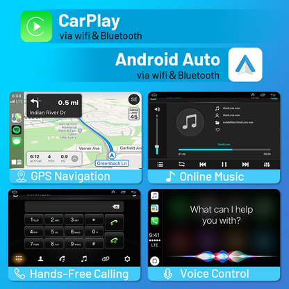 CarpartsX 2003-2004 Toyota MATRIX Android 13 Car Navigation 9-inch Built-in CarPlay + Android Auto/2+32GB + AHD Camera + Microphone