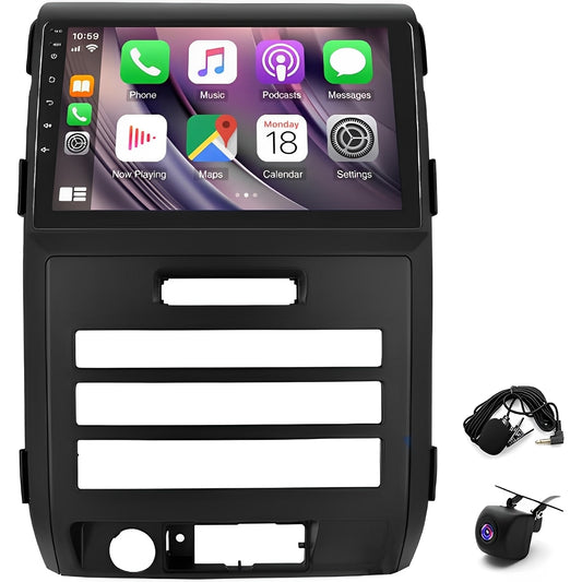 CarpartsX Android 13 Carplay Car Stereo Radio 9 Inches GPS Audio Multimedia Receiver Compatible with 2009-2014 F150 F-150 w/Carplay Auto Navigation AHD Camera, 2+32G